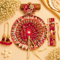 Shri Braj Surangini Shringar Poshak – Designer Laddu Gopal Floral Dress Set | Mathura Vrindavan Handcrafted