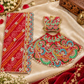 Braj Rang Utsav 3 Pcs Durga Mata Poshak - Red