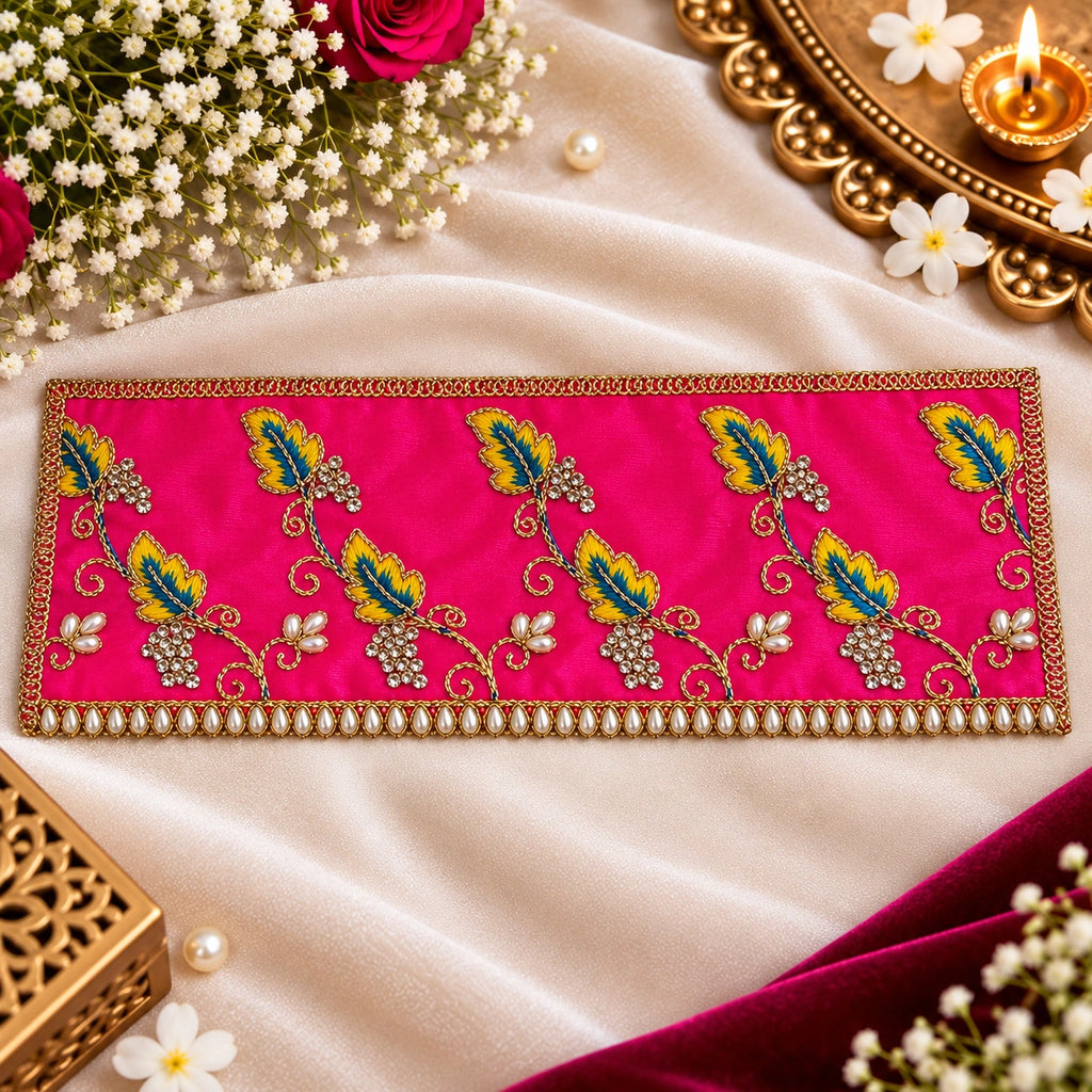 Braj Kesari Phool Chunri - Pink