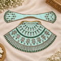 Braj Neel Ratna Lehenga Patka Poshak- Sea Green