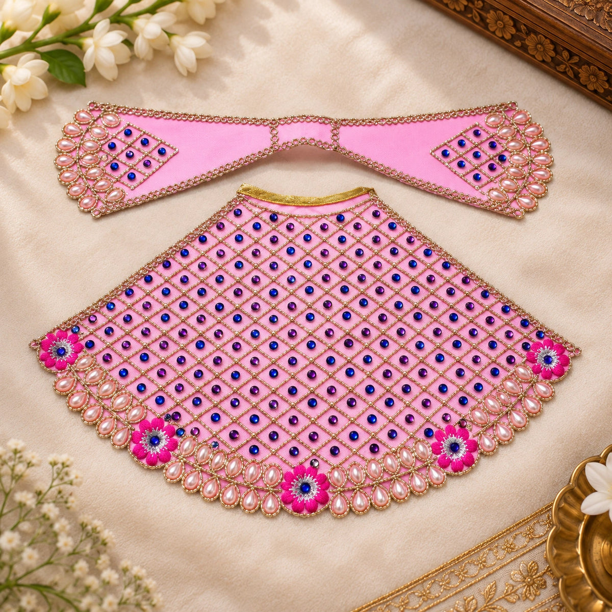 Braj Madhurima Lehenga Patka Poshak - Baby Pink