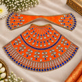 Braj Neel Ratna Lehenga Patka Poshak- Orange