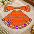Braj Madhurima Lehenga Patka Poshak - Orange