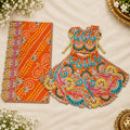 Braj Rang Utsav 3 Pcs Durga Mata Poshak - Orange