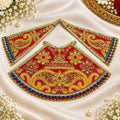 Braj Rajsi Shringar Lehenga Patka Poshak - RedGold