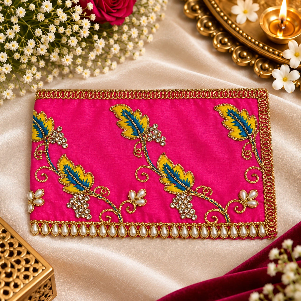 Braj Kesari Phool Chunri - Pink