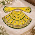 Braj Neel Ratna Lehenga Patka Poshak- Yellow