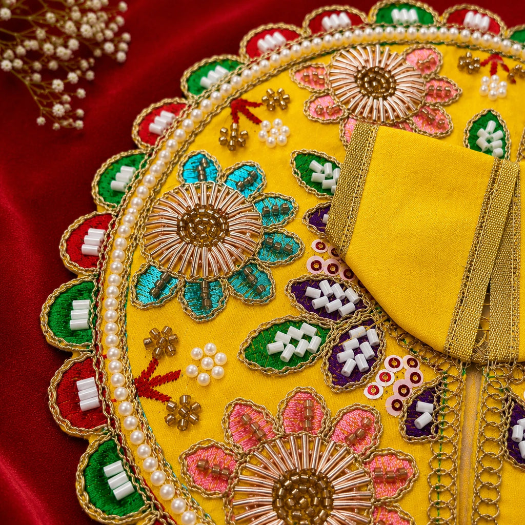 Shri Vrinda Kusum Poshaak - YELLOW