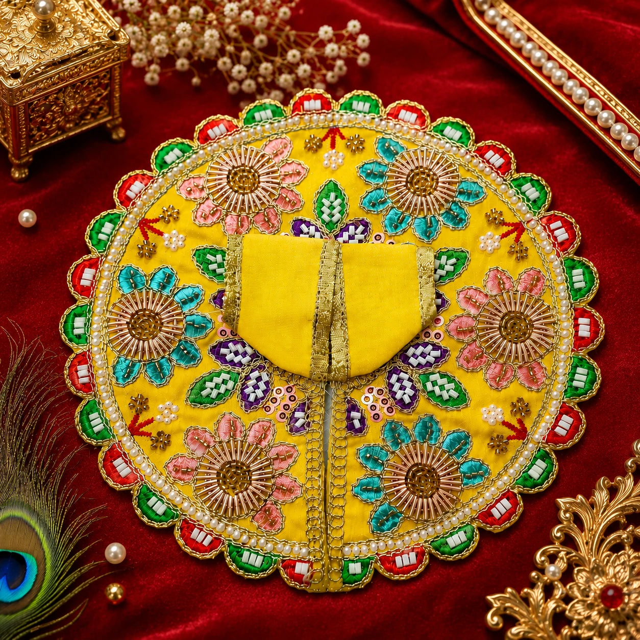 Shri Vrinda Kusum Poshaak - YELLOW