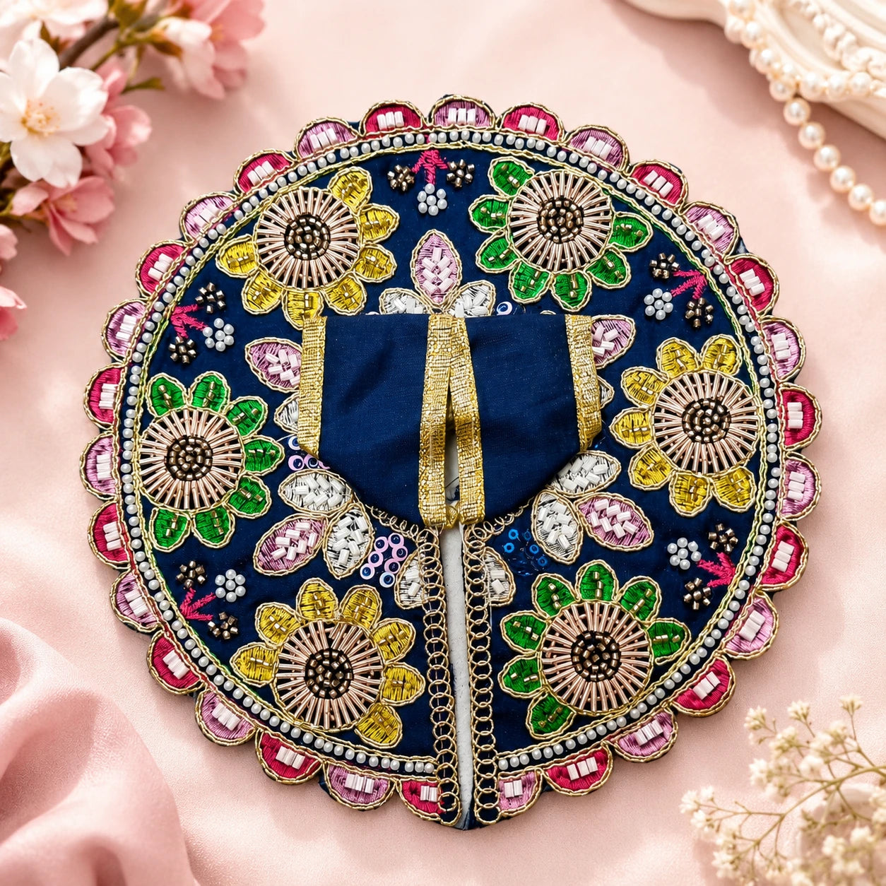 Shri Vrinda Kusum Poshaak - DARK BLUE