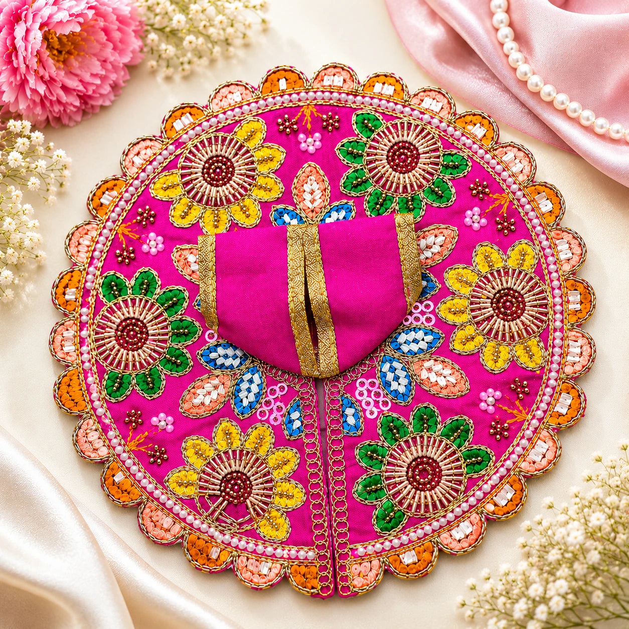 Shri Vrinda Kusum Poshaak - PINK