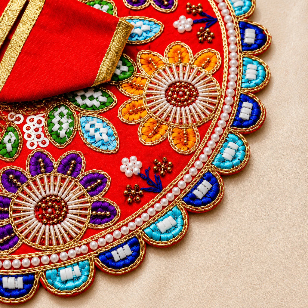 Shri Vrinda Kusum Poshaak - RED