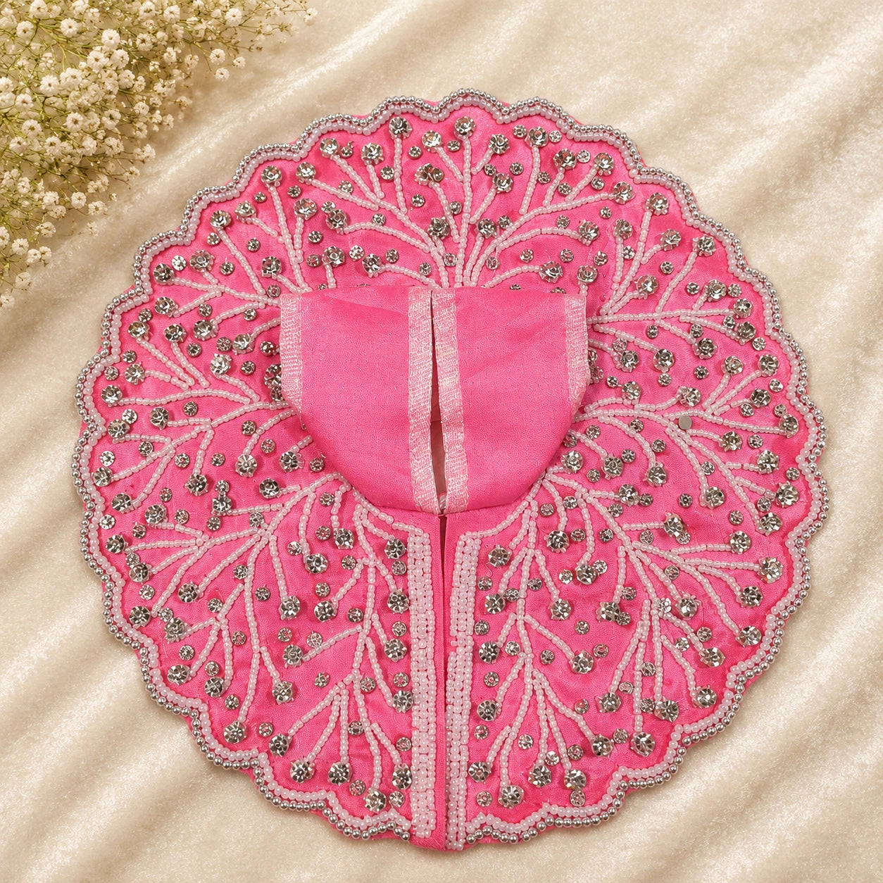 Shri Braj Shyam Kunj Poshak - Pink