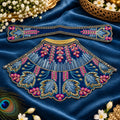 Braj Kusum Madhavi Lehenga Patka Poshak- Blue