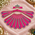 Braj Neelam Madhavi 3pcs Lehenga Patka Poshak-  Pink