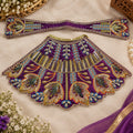 Braj Kusum Madhavi Lehenga Patka Poshak- Purple