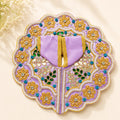 Shri Braj Phool Madhuri Poshak - Purple