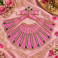Braj Neelam Madhavi 3pcs Lehenga Patka Poshak- Pink