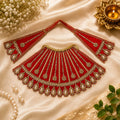 Braj Neel Madhuri Lehenga Patka Poshak - RED