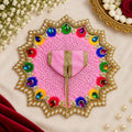 Shri Braj Mayur Ratna Poshak- BABY PINK