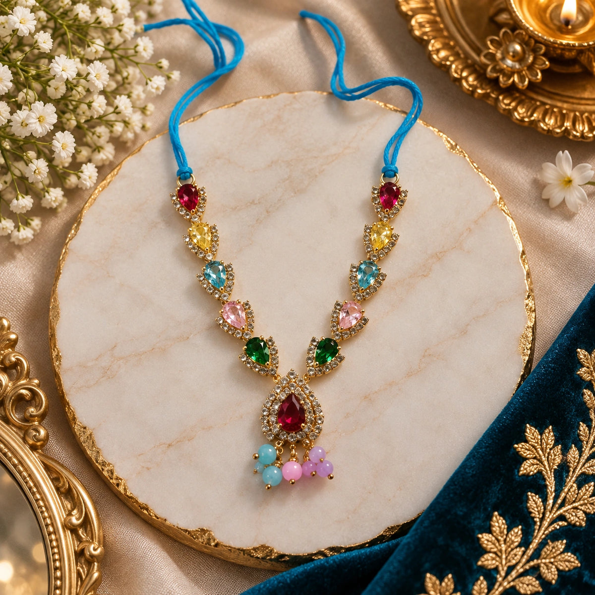 Shri Braj Ratnavali Shringar Haar- Multicolour