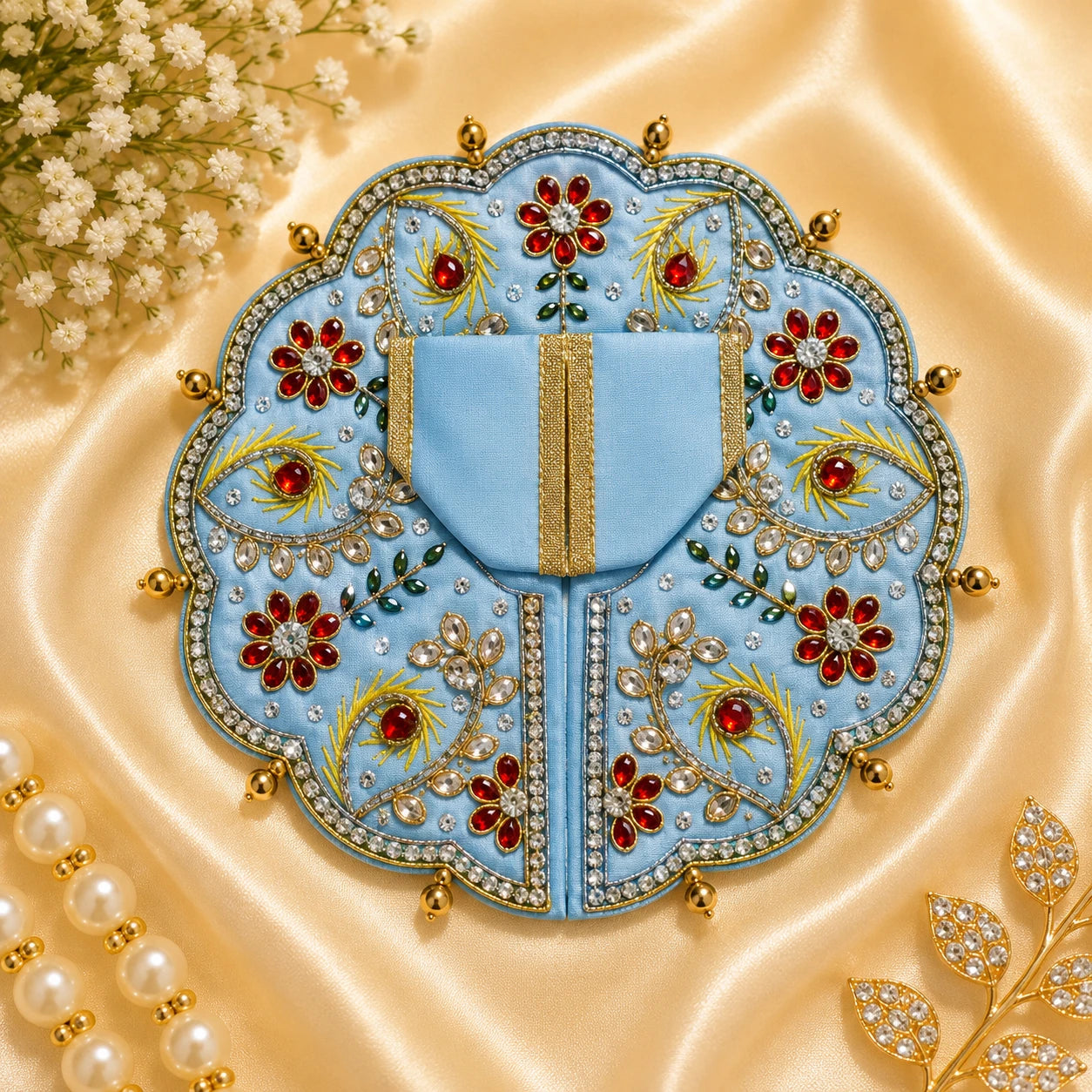 Vrindavan Chandan Morratna Jadi Shringar Poshak ✨