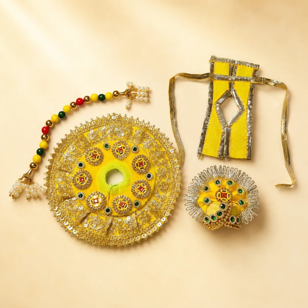 shri braj kanak rang shringar poshak