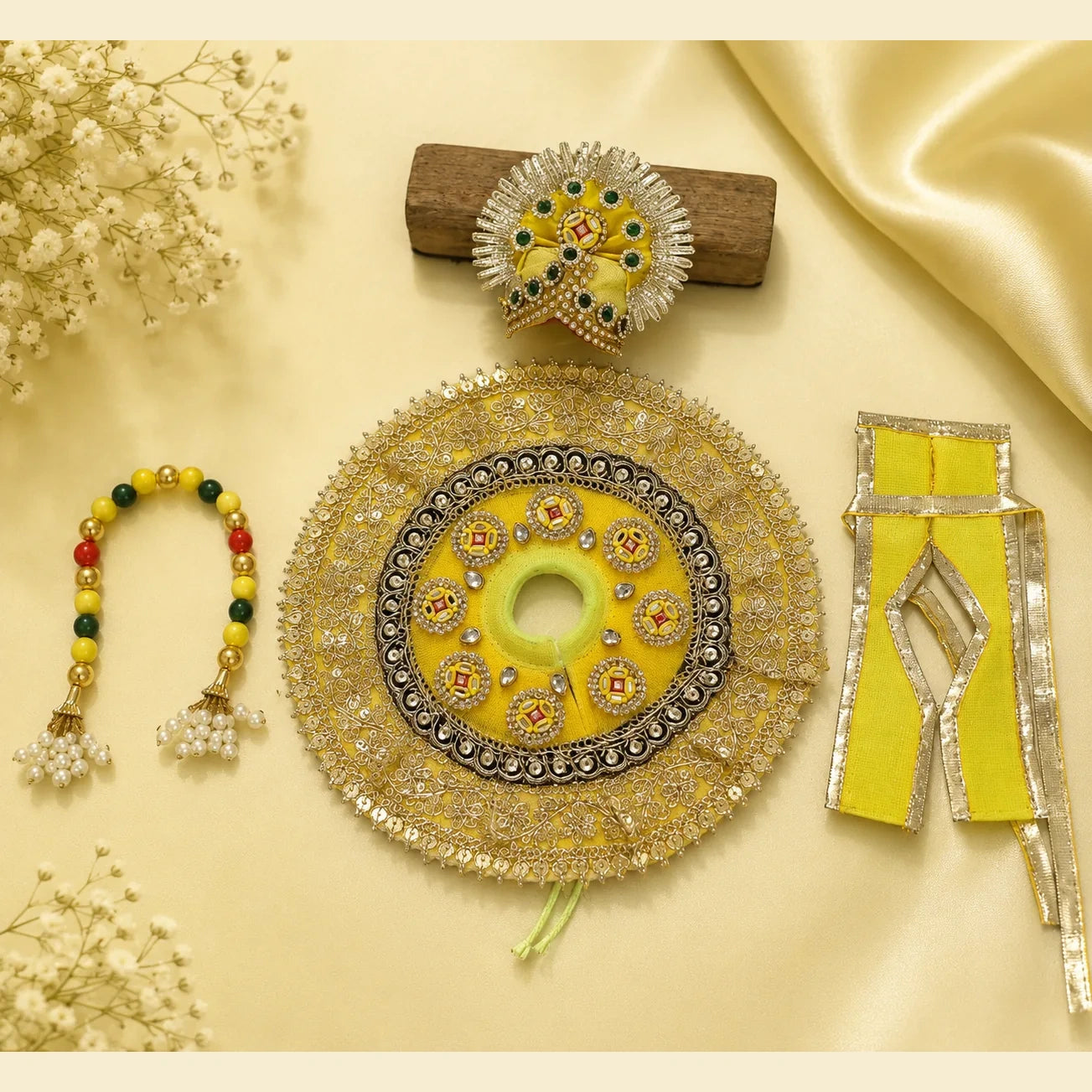 shri braj kanak rang shringar poshak